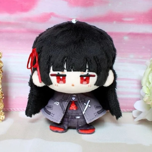 Smile House Fanart Plushies Small Cute Black Hair Cloak Plush Doll 12CM - Image 3