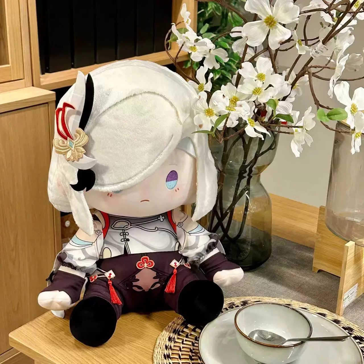 Smile House Fanart Plushies Staring Female White Hair 40CM Plush Doll - Image 5