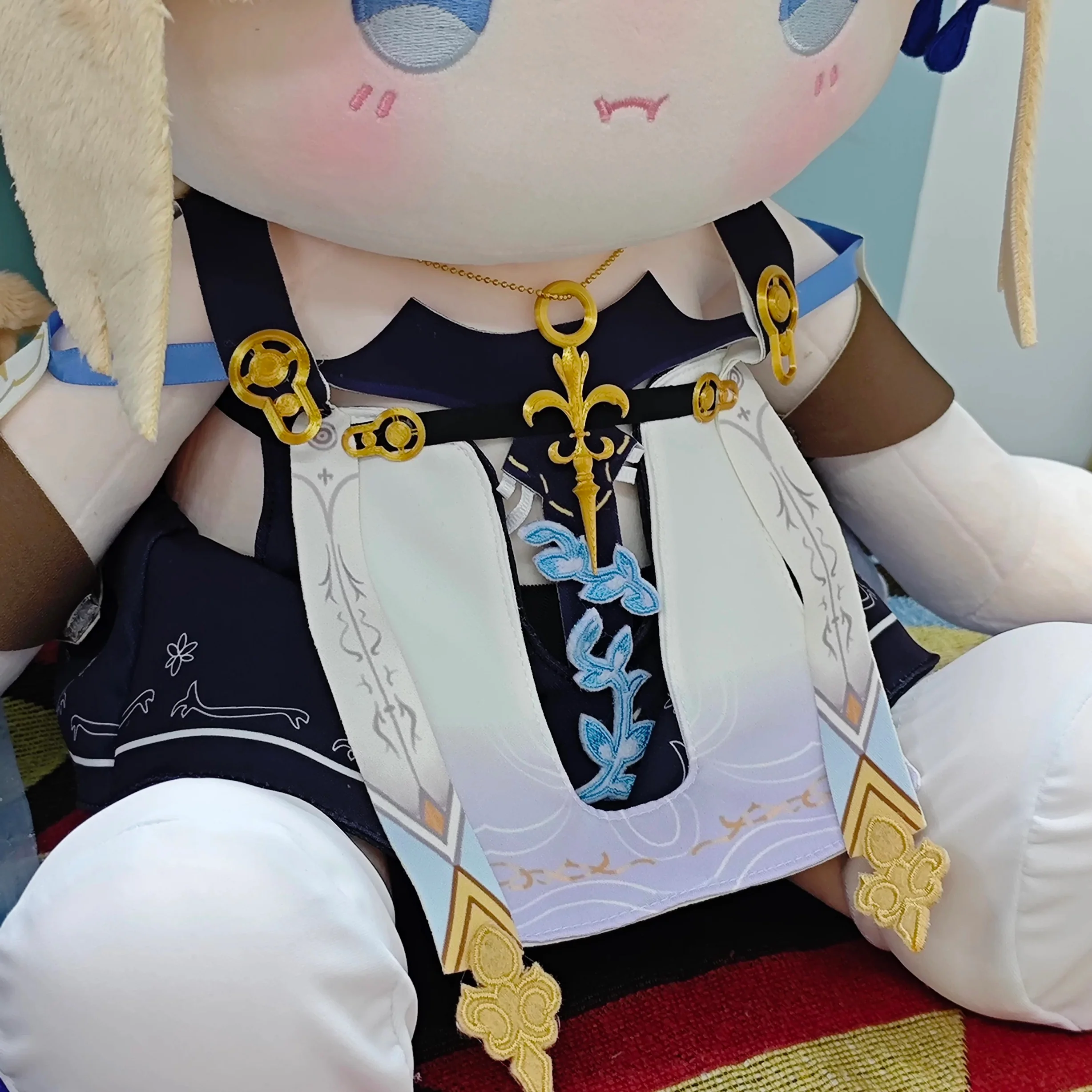 Smile House Fanart Plushies Yellow God Hair Staring Eyes Plush Doll 40CM - Image 3