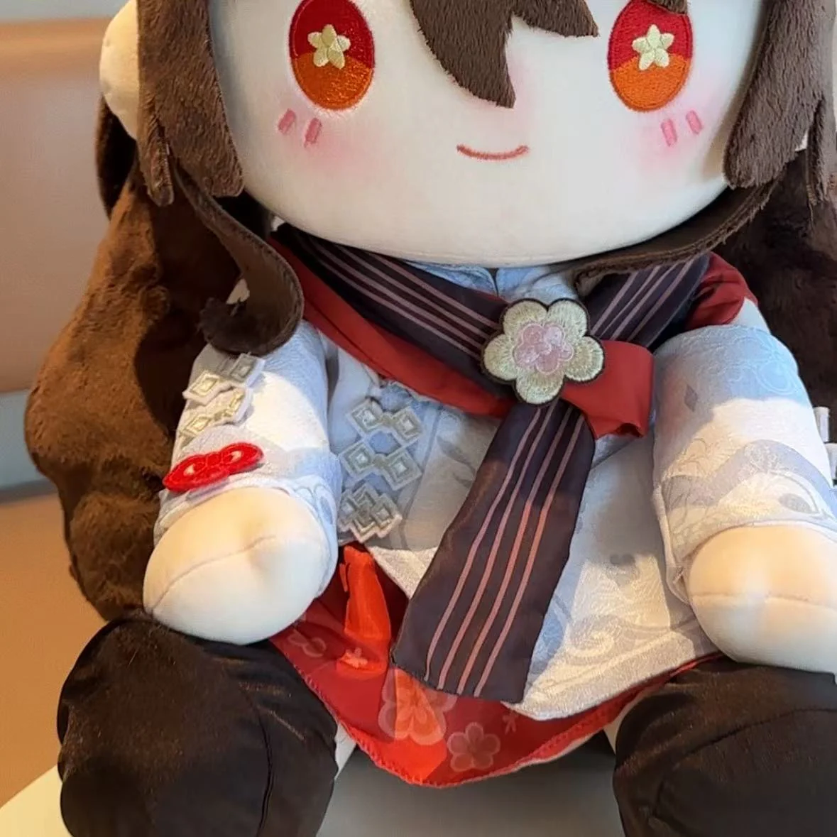Smile House Fanart Plushtoy Glasses With Clothes Plushies Staring  40CM Plush Doll - Image 3
