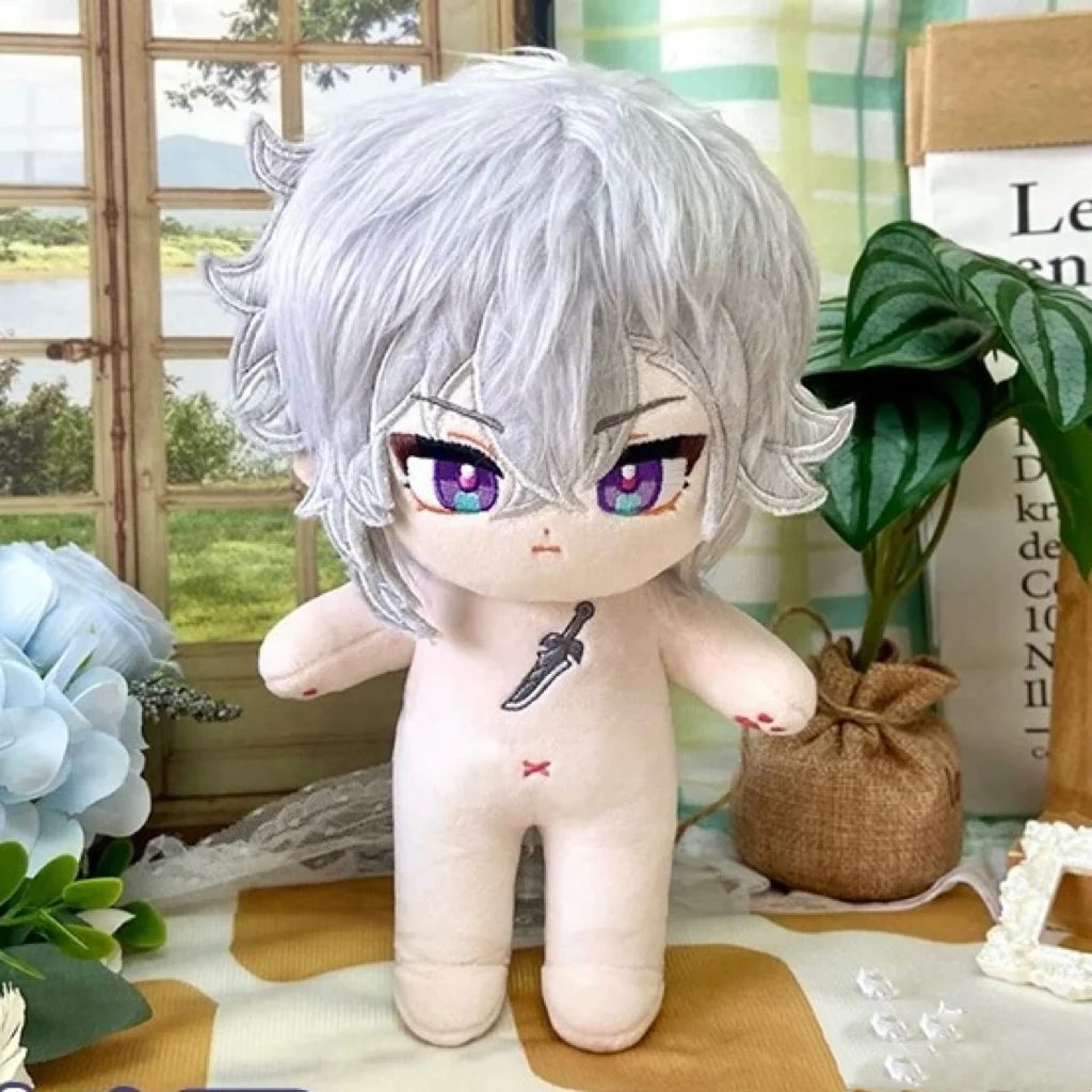 Smile House Fanart Plushtoy Male Purple Clothes Rail Plushies Mo Plush Doll 20CM - Image 5