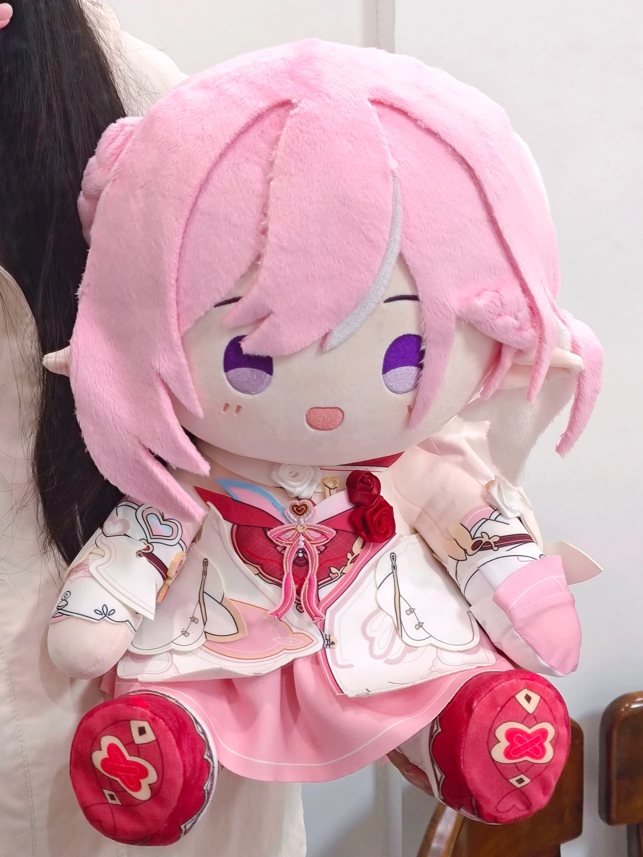 Smile House Fanart Plushtoy Pink Hair 40CM Staring Eyes Plush Doll - Image 3