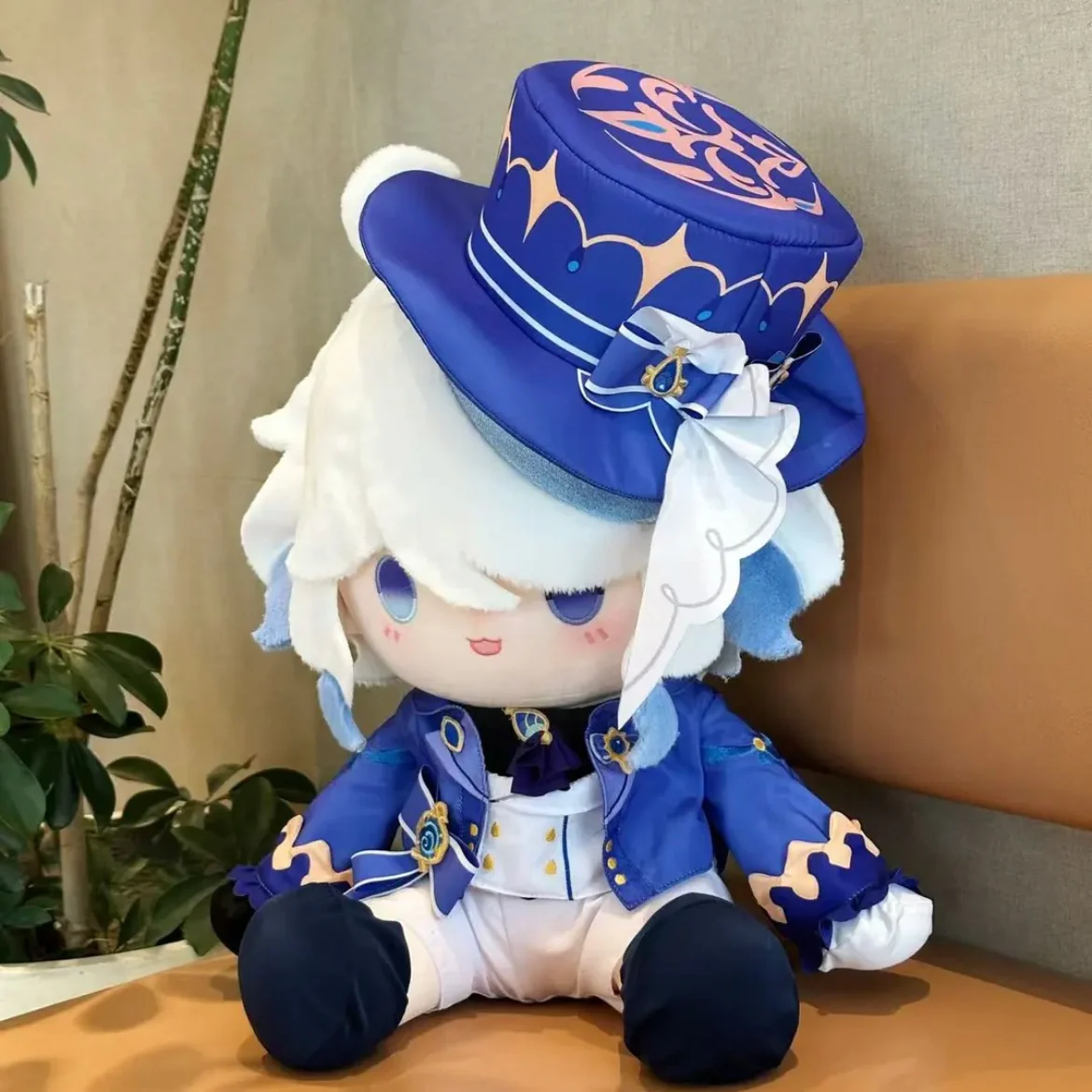 Smile House Fanart Plushtoy Plushies Staring Blue Hat White Ver 40CM Plush Doll - Image 4