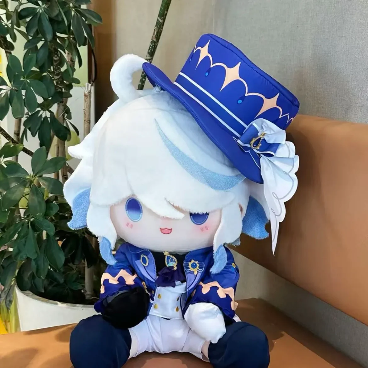 Smile House Fanart Plushtoy Plushies Staring Blue Hat White Ver 40CM Plush Doll - Image 5