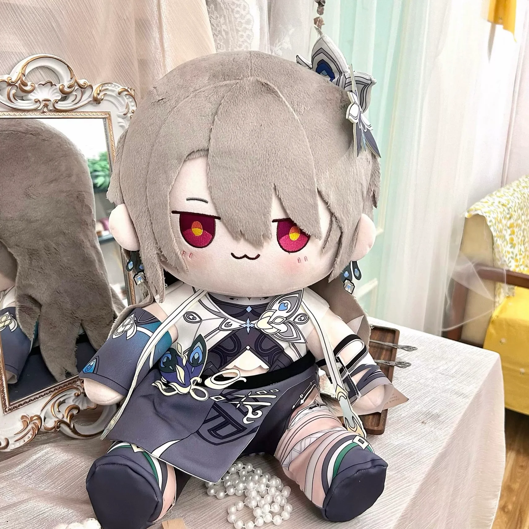 Smile House Fanart Plushtoy Red Eyes Female 40CM Big Eyes Plush Doll - Image 4