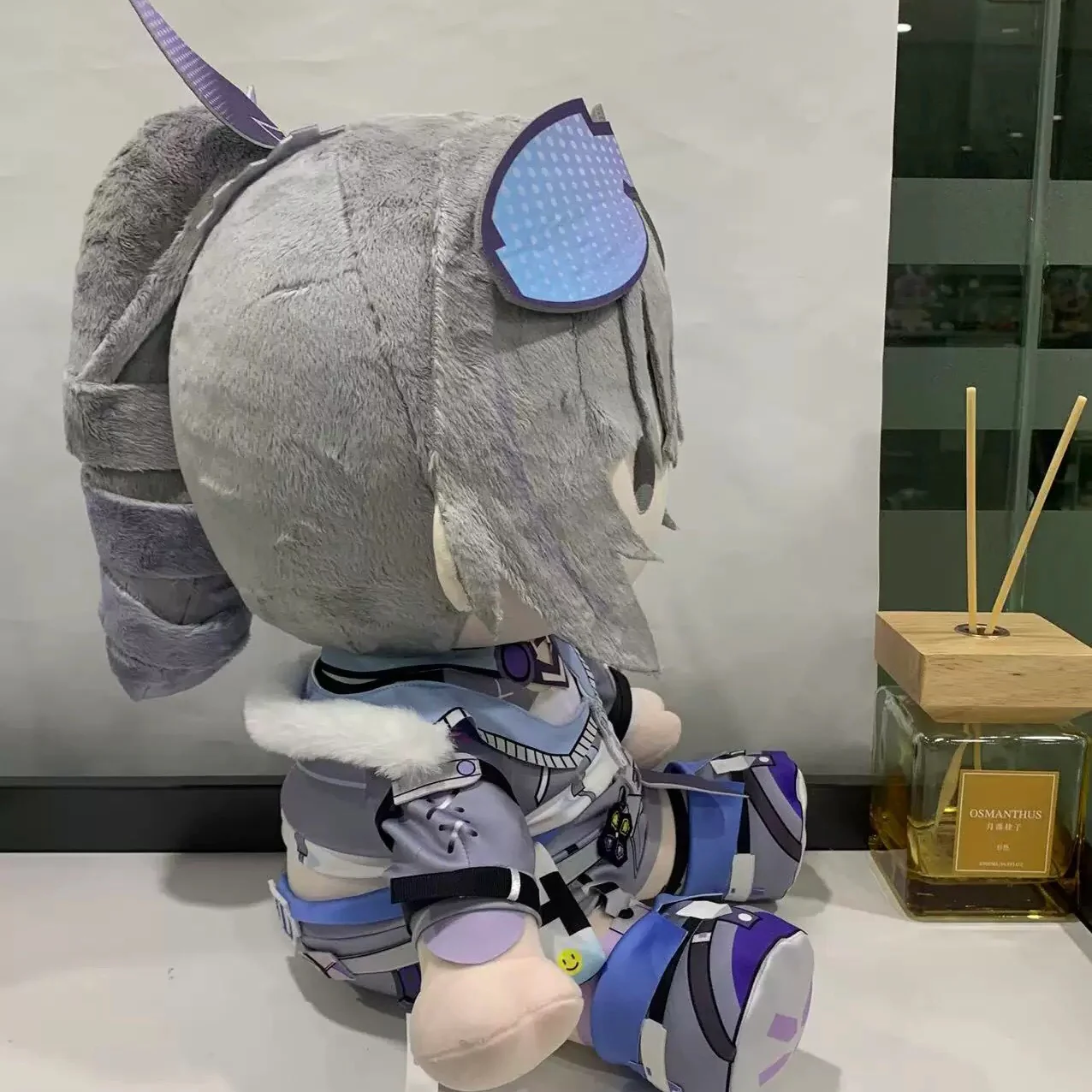 Smile House Fanart Plushtoy Silver Plushies Staring Wolf 40CM Plush Doll - Image 3