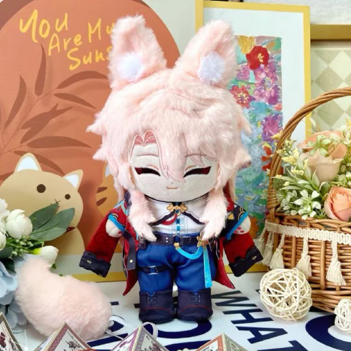 Smile House Fanart Plushtoy With Ears Plushies Pink Hair 20CM Plush Doll - Image 2