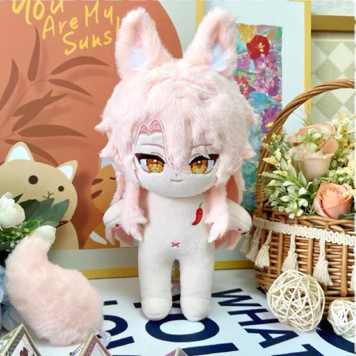 Smile House Fanart Plushtoy With Ears Plushies Pink Hair 20CM Plush Doll - Image 3