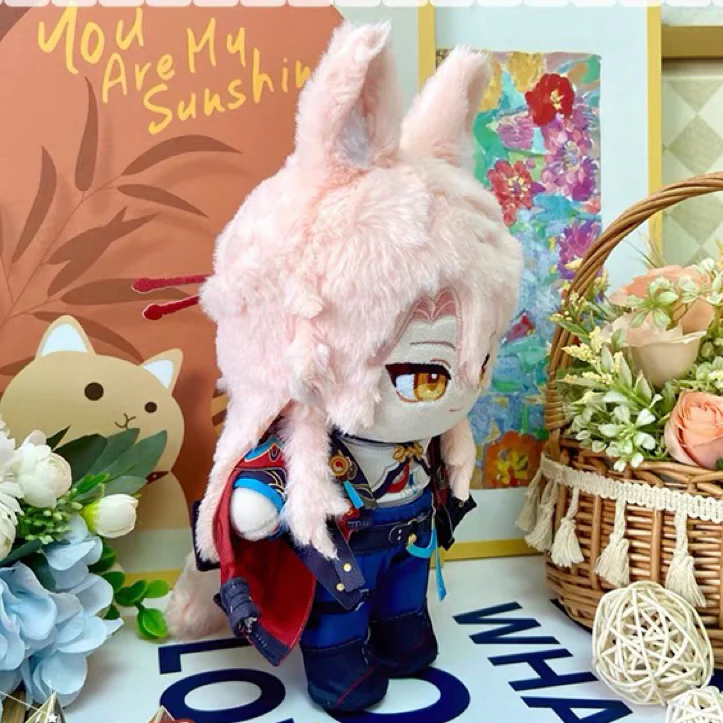 Smile House Fanart Plushtoy With Ears Plushies Pink Hair 20CM Plush Doll - Image 5