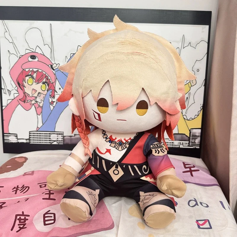 Smile House Fanart Plushtoy YellowWhite Hair Plushies Staring Eyes 40CM Plush Doll - Image 3