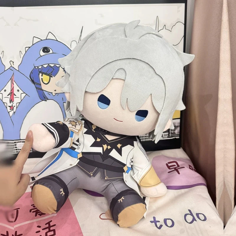 Smile House Fanart Plushtoy YellowWhite Hair Plushies Staring Eyes 40CM Plush Doll - Image 5