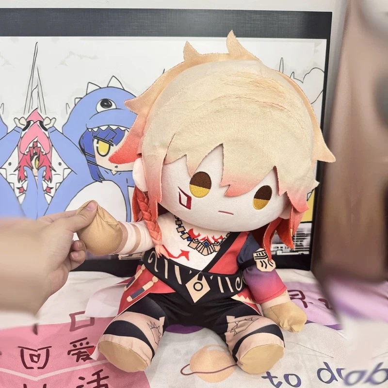 Smile House Fanart Plushtoy YellowWhite Hair Plushies Staring Eyes 40CM Plush Doll - Image 7