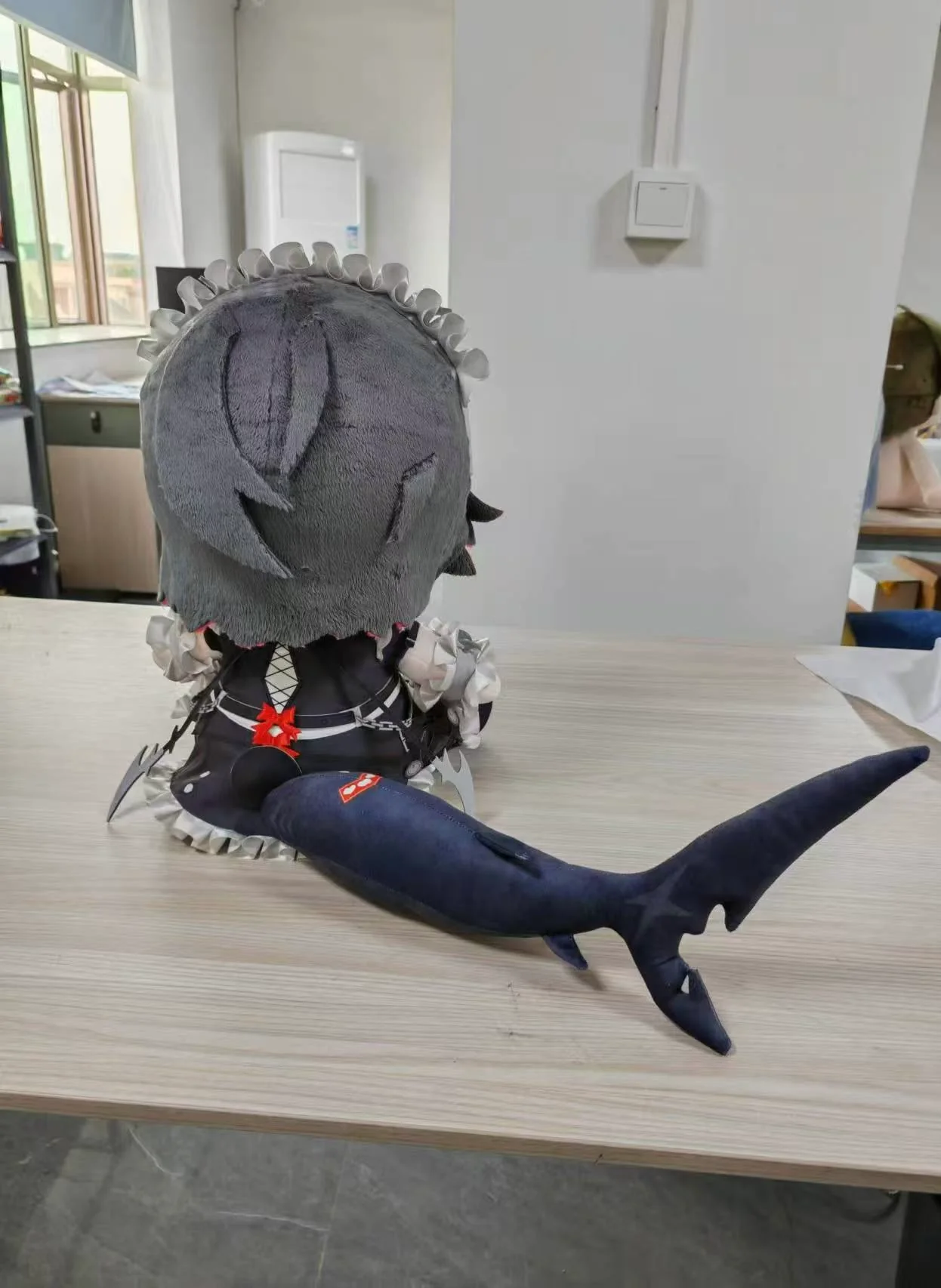 Smile House Fanart Shark Cute Plushtoy Big Eyes 40CM Plush Doll With Magnetic Tail - Image 6