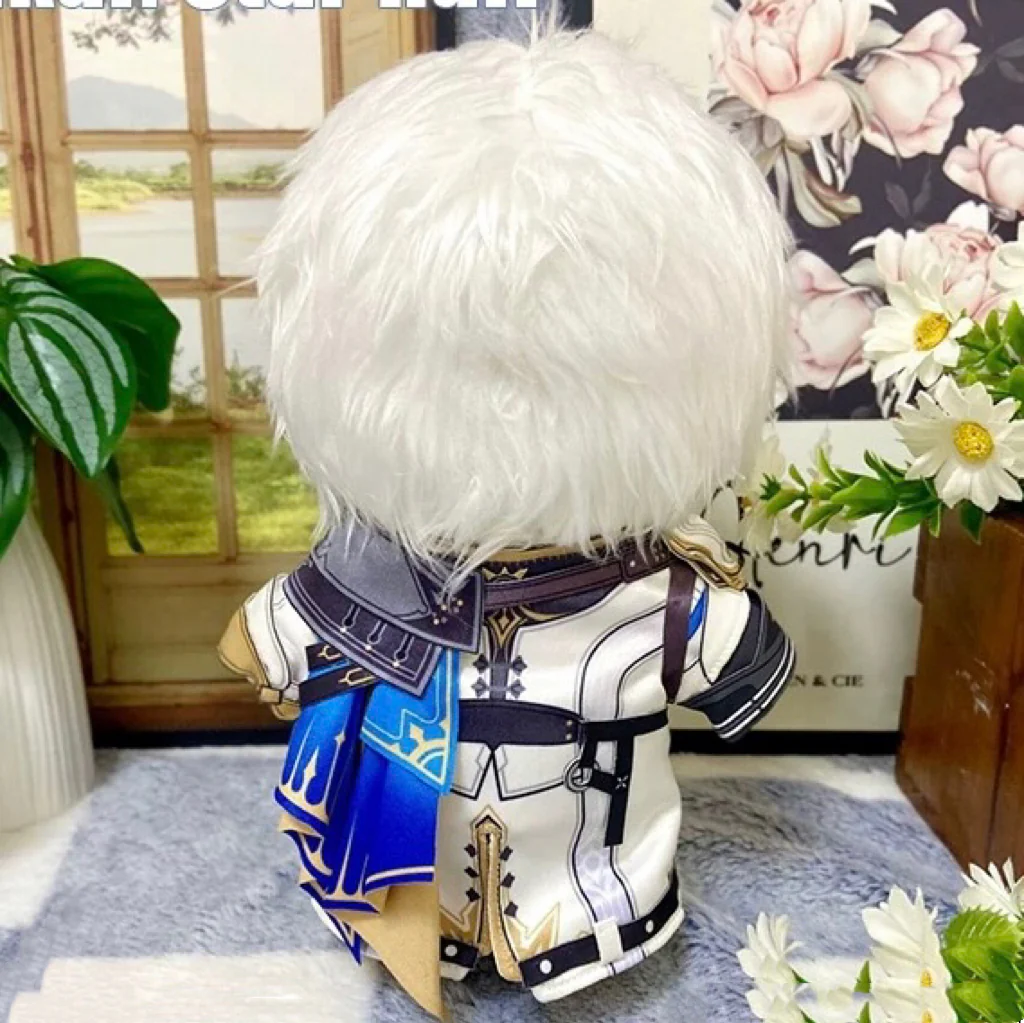 Smile House Fanart White Hair Plushtoy With Clothes Plushies Plush Doll 20CM - Image 4