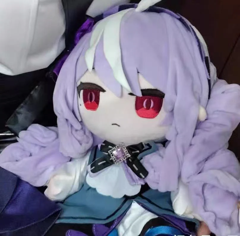 Smile House Fanart With Clothes Plushies Big Eyes Ver Purple Detail Plush Doll 30CM - Image 2