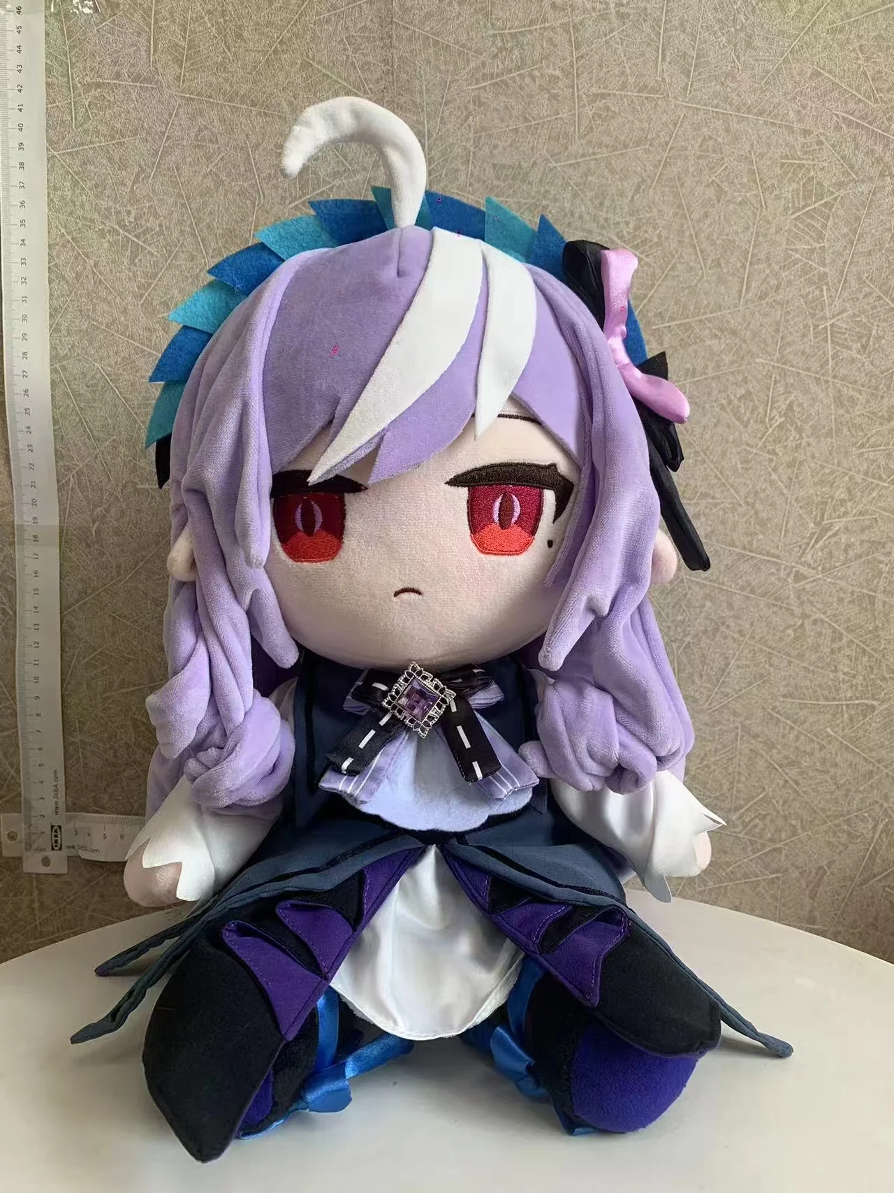 Smile House Fanart With Clothes Plushies Big Eyes Ver Purple Detail Plush Doll 30CM - Image 6