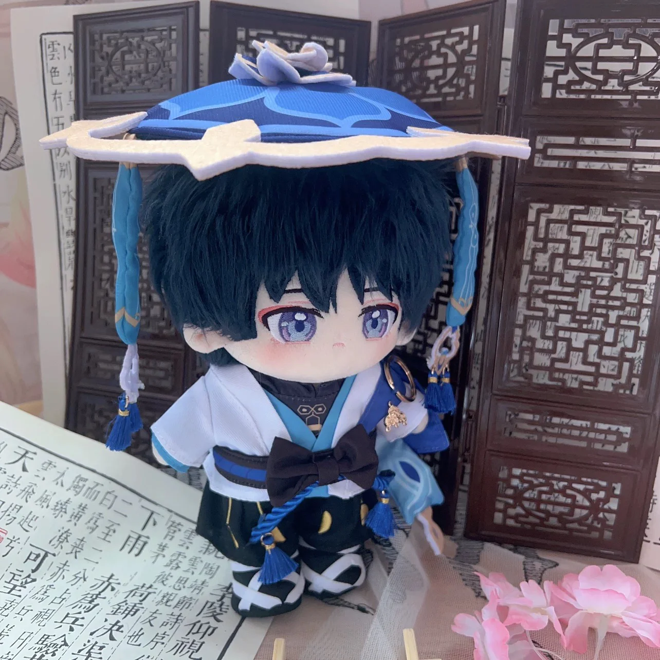 Smile House Fanart With Hat plushie Blue Clothes Plush Doll 20 CM - Image 4