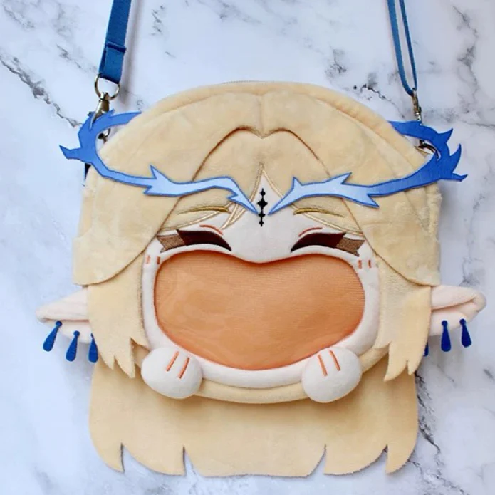 Smile House Fanmade Blue Hair Ita Bag Smile Backpack Crossbody Bag - Image 3