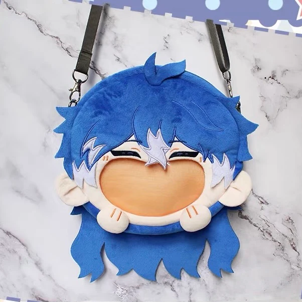Smile House Fanmade Blue Hair Man Ita Bag Smile Backpack Crossbody Bag - Image 3