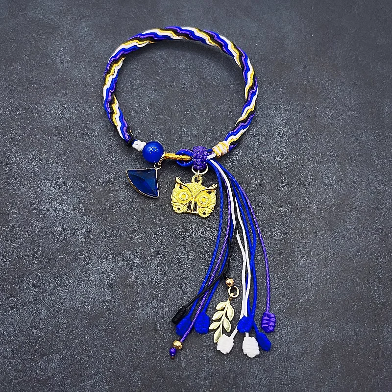 Smile House Fanmade Blue Rope Round Double Bracelet - Image 2