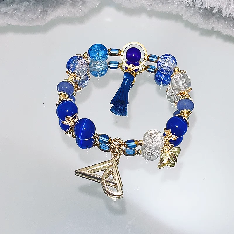 Smile House Fanmade Blue Rope Round Double Bracelet - Image 3