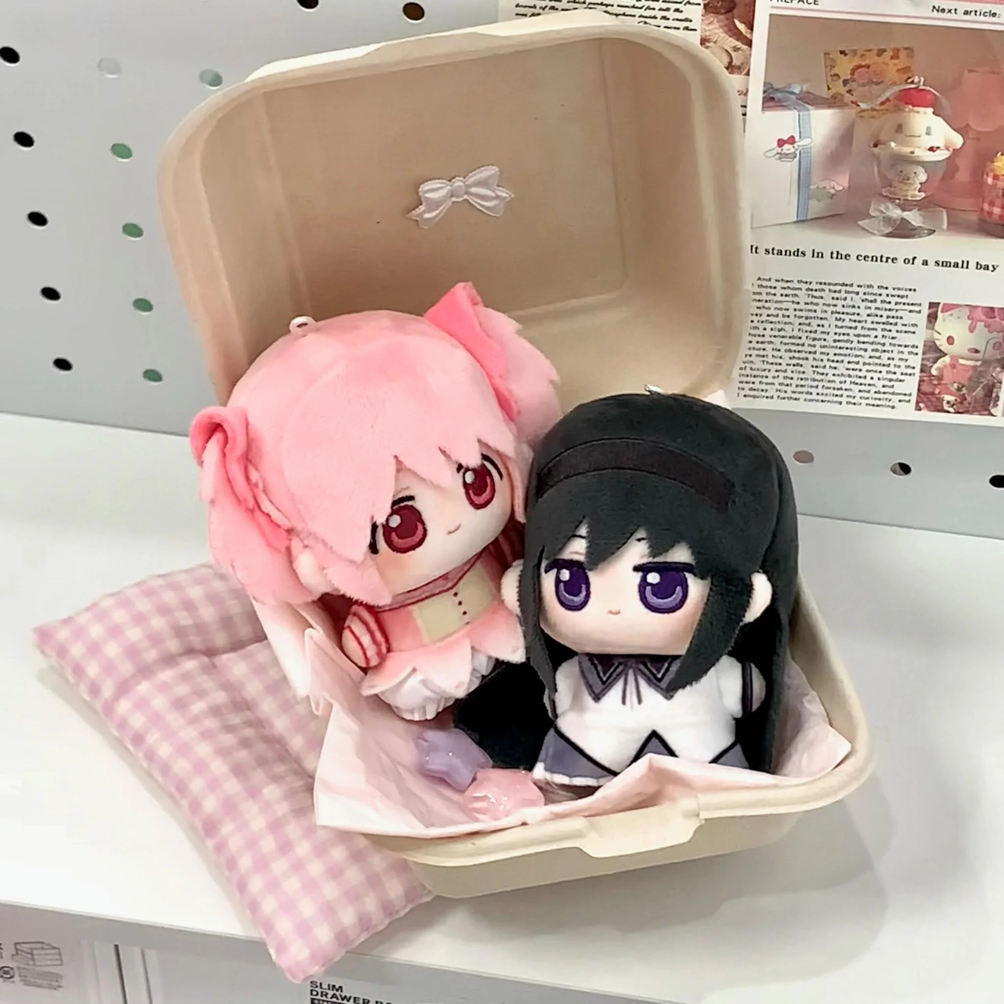 Smile House Fanmade Cute Pink Black HX Style 12CM Plush Doll - Image 2