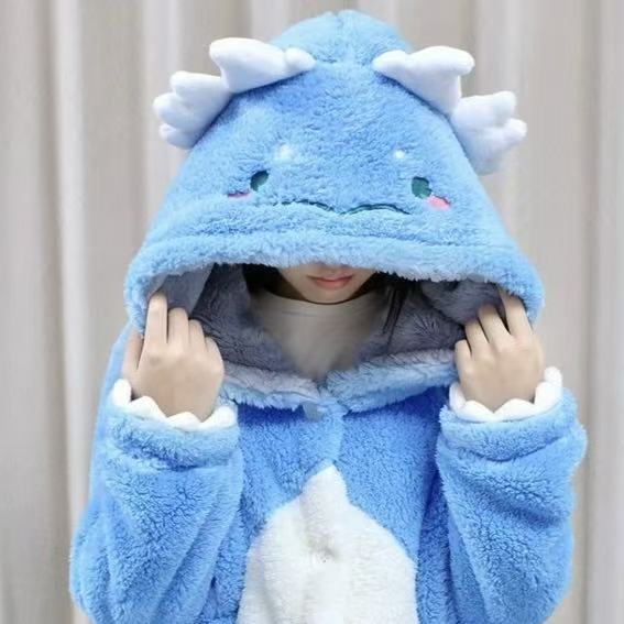 Smile House Fanmade Cute Plush Doll Blue Plushies Pajamas Sleepwear - Image 4