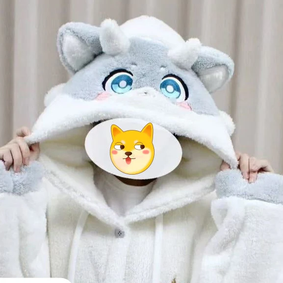 Smile House Fanmade Cute Plush Doll White Plushies Pajamas Sleepwear - Image 3