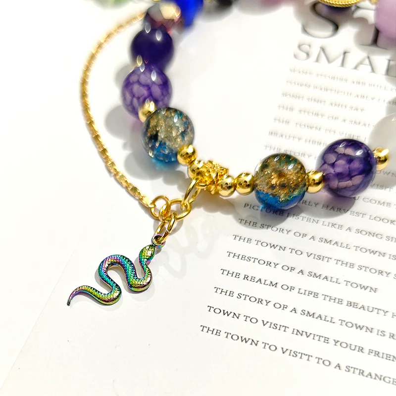 Smile House Fanmade Dark Purple Round Inspired Bracelet - Image 2
