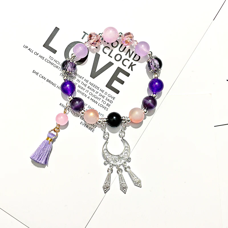 Smile House Fanmade Female Purple Pink Inspired Bracelet - Image 5