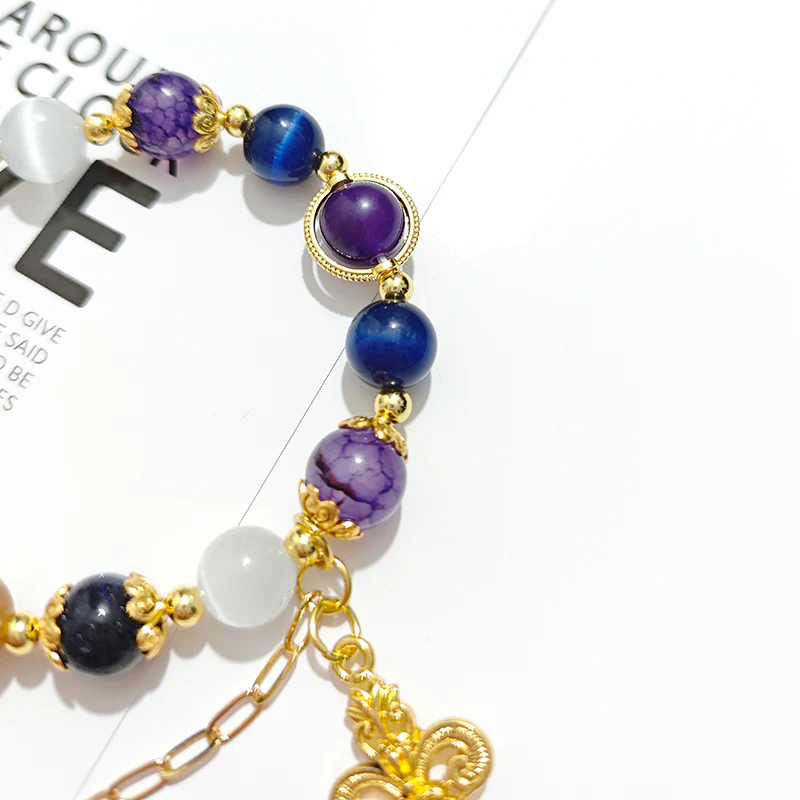 Smile House Fanmade Female Round Blue Purple Inspired Bracelet - Image 2