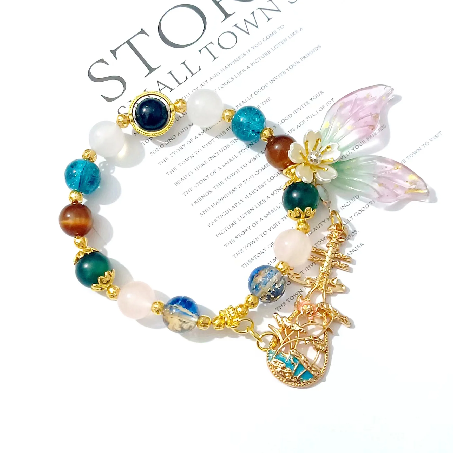 Smile House Fanmade Green Blue Fish Inspired Bracelet - Image 2