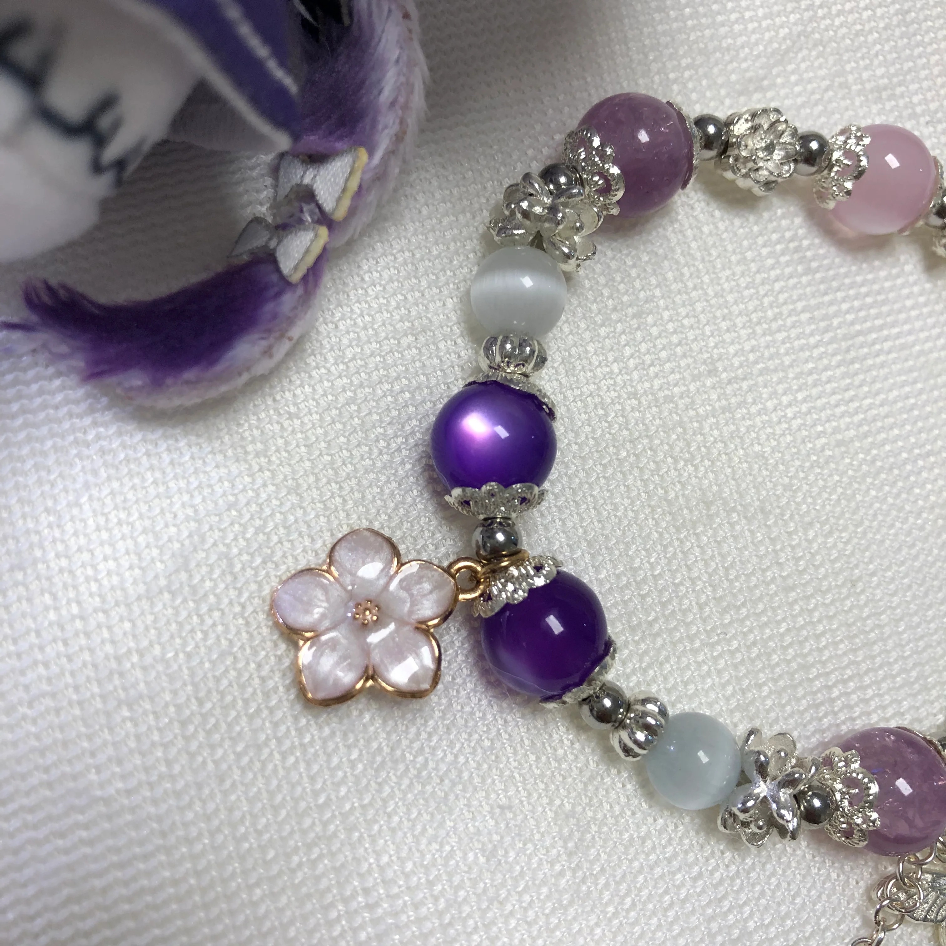 Smile House Fanmade Handemade Pink White Inspired Round Bracelet - Image 8