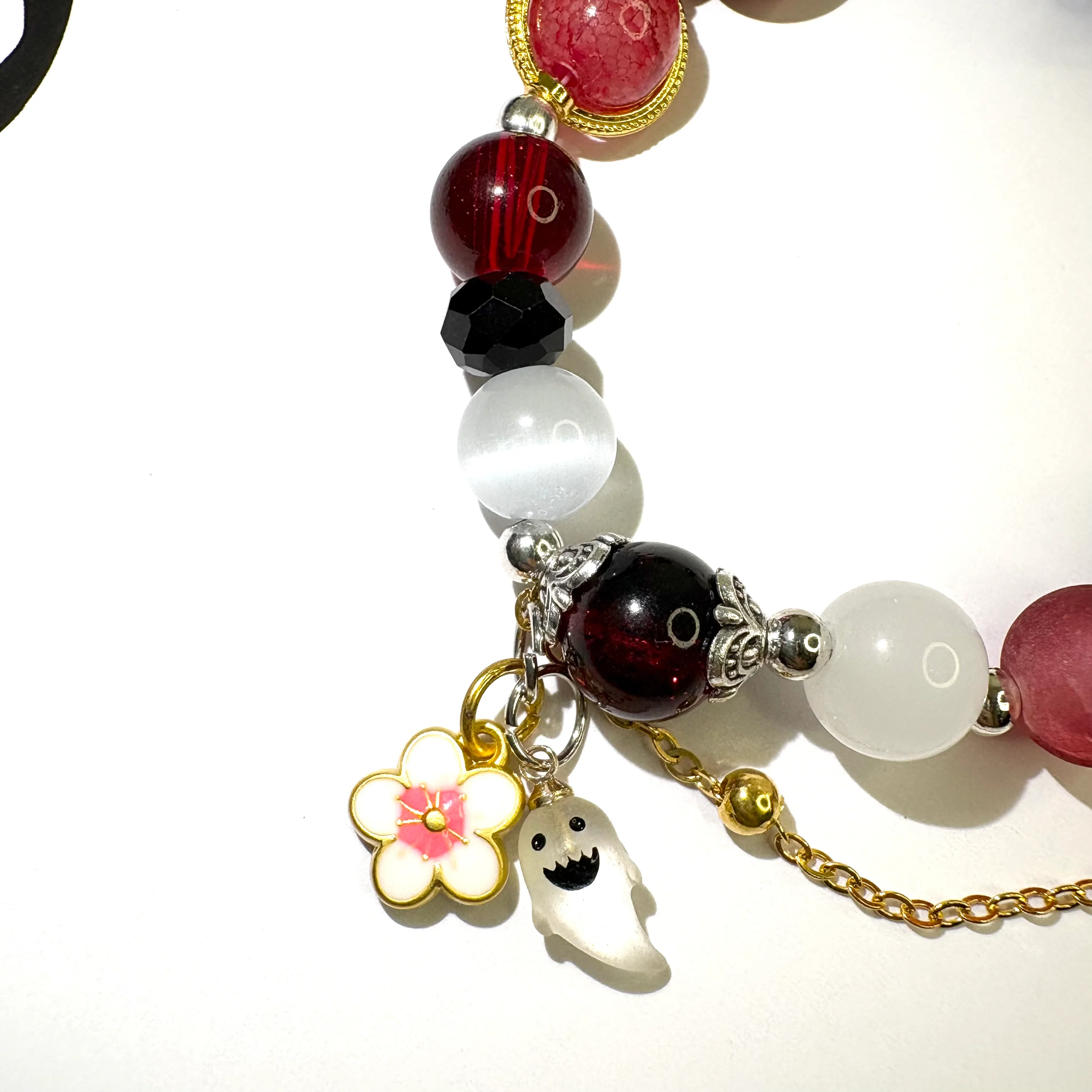 Smile House Fanmade Handmade Cherries Snow-Laden Inspired Round Bracelet - Image 2