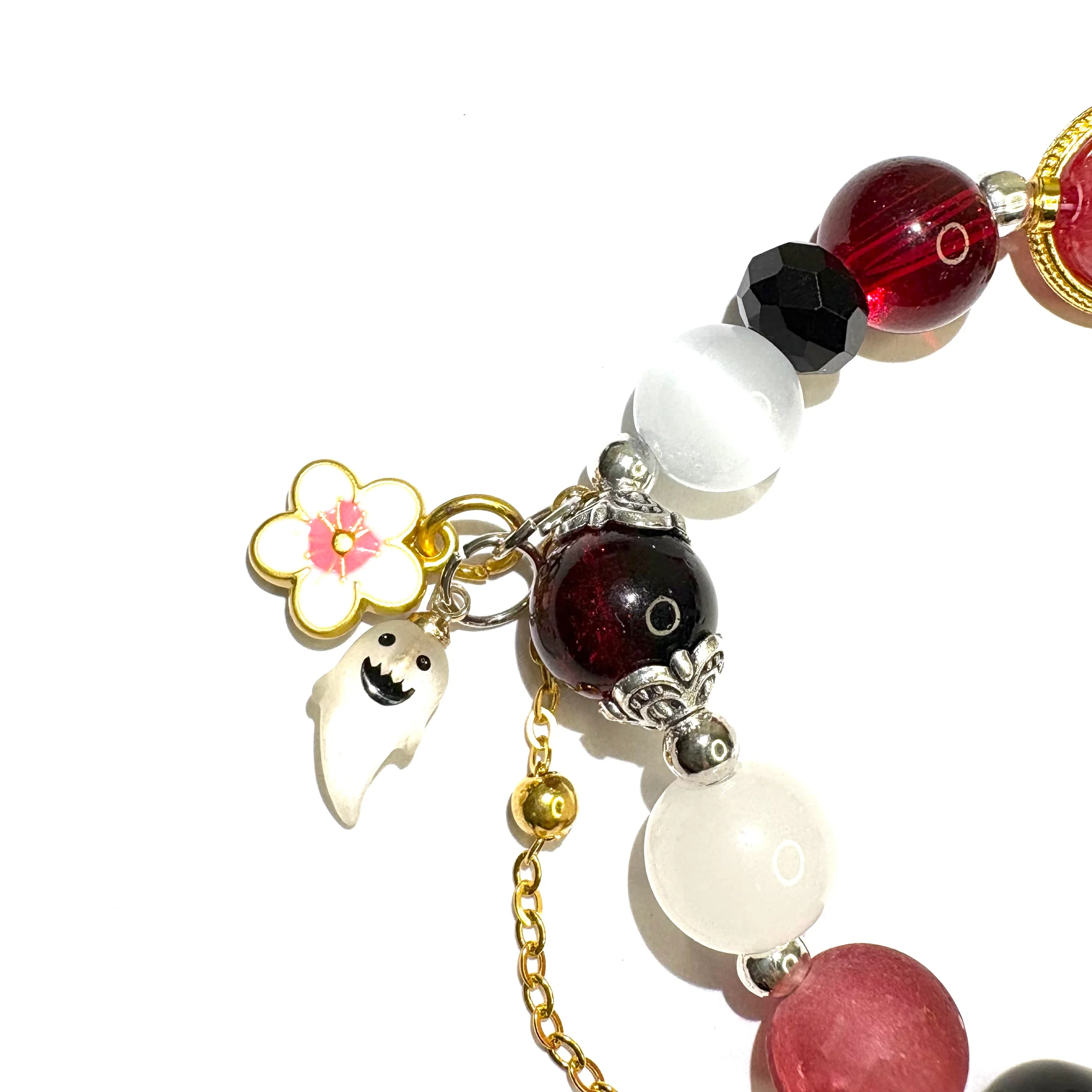 Smile House Fanmade Handmade Cherries Snow-Laden Inspired Round Bracelet - Image 3