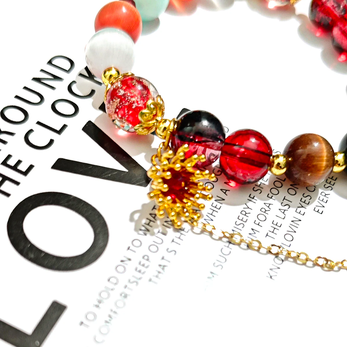 Smile House Fanmade Handmade Female Red Inspired Bracelet - Image 6