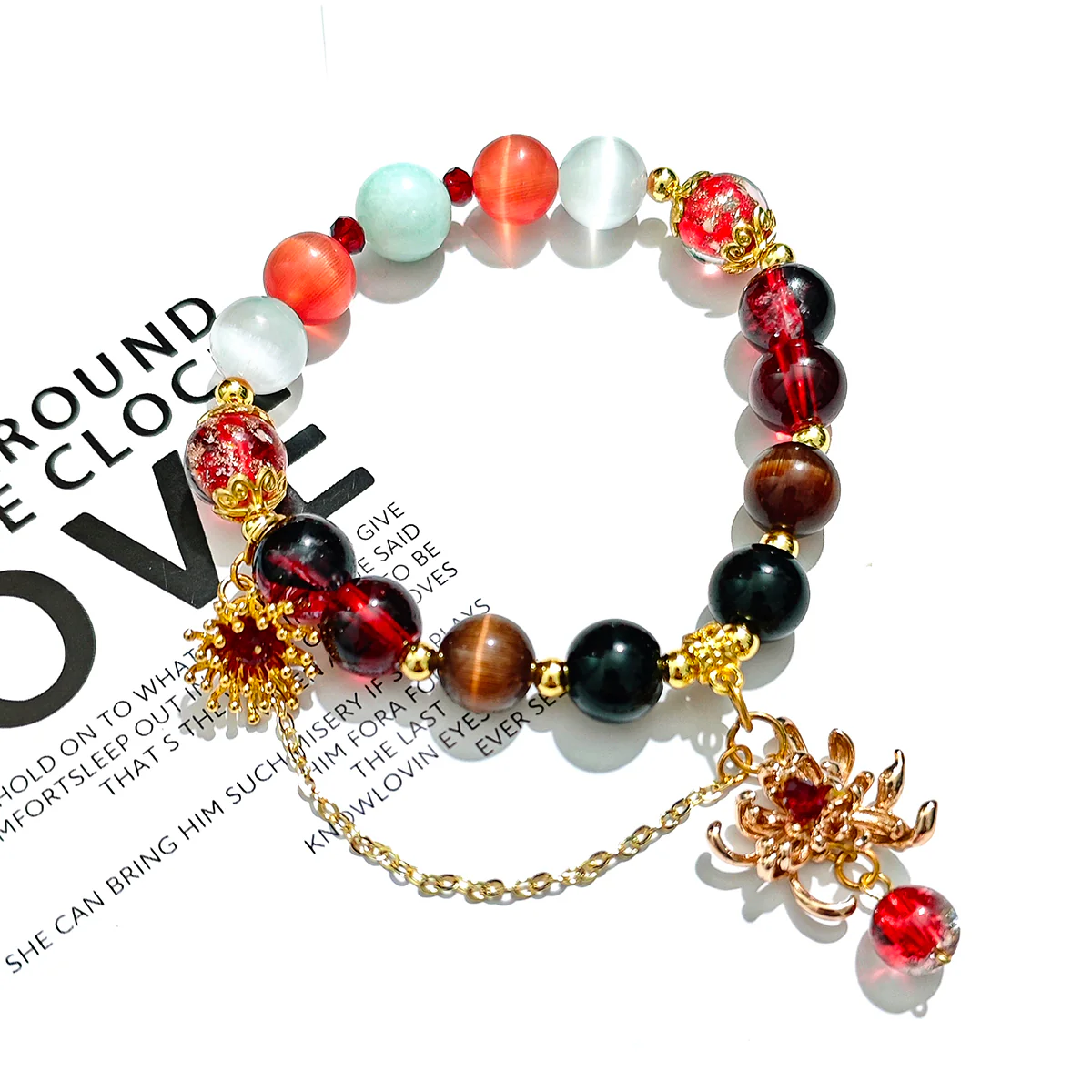 Smile House Fanmade Handmade Female Red Inspired Bracelet - Image 8