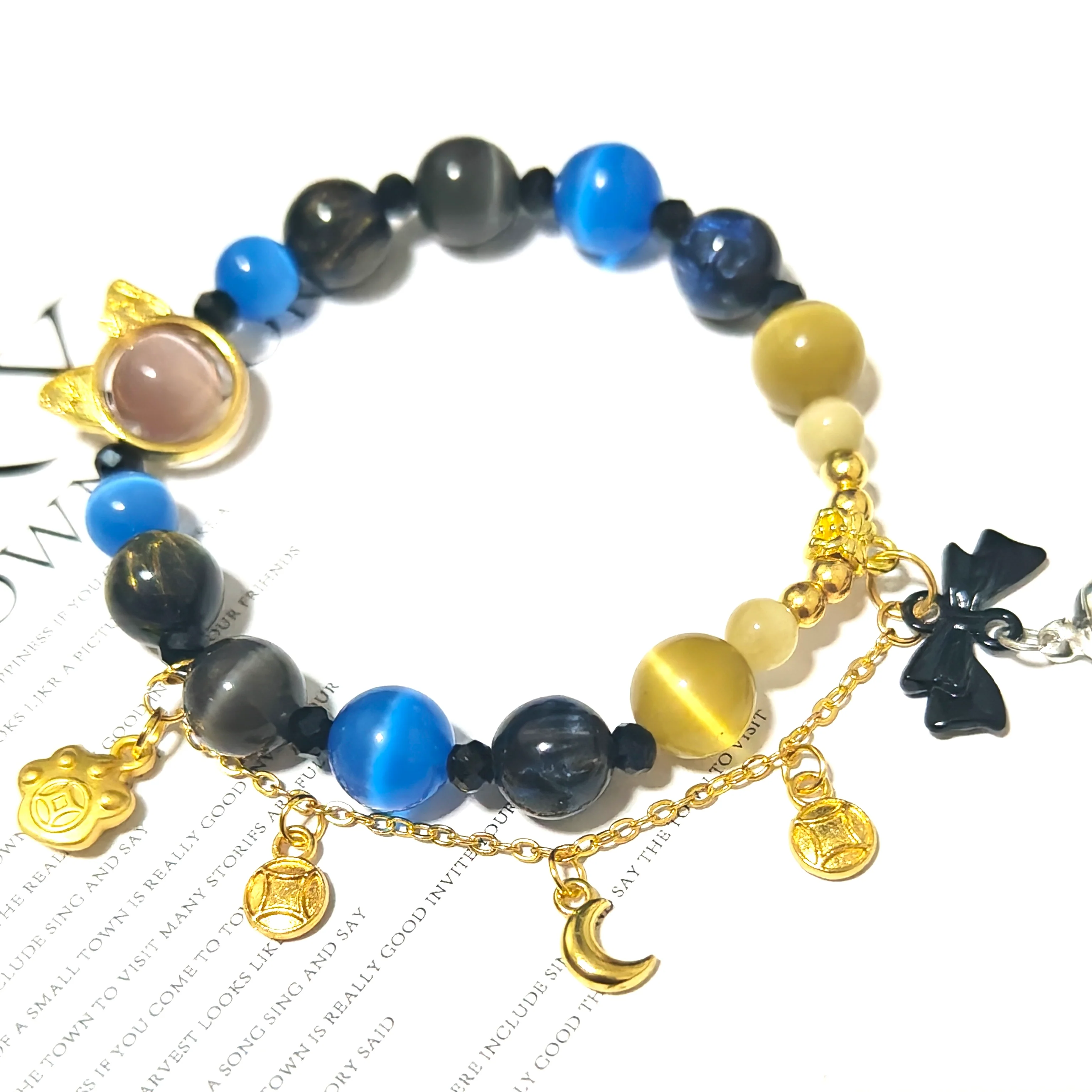 Smile House Fanmade Handmade Meow Cat Inspired Round Bracelet - Image 4