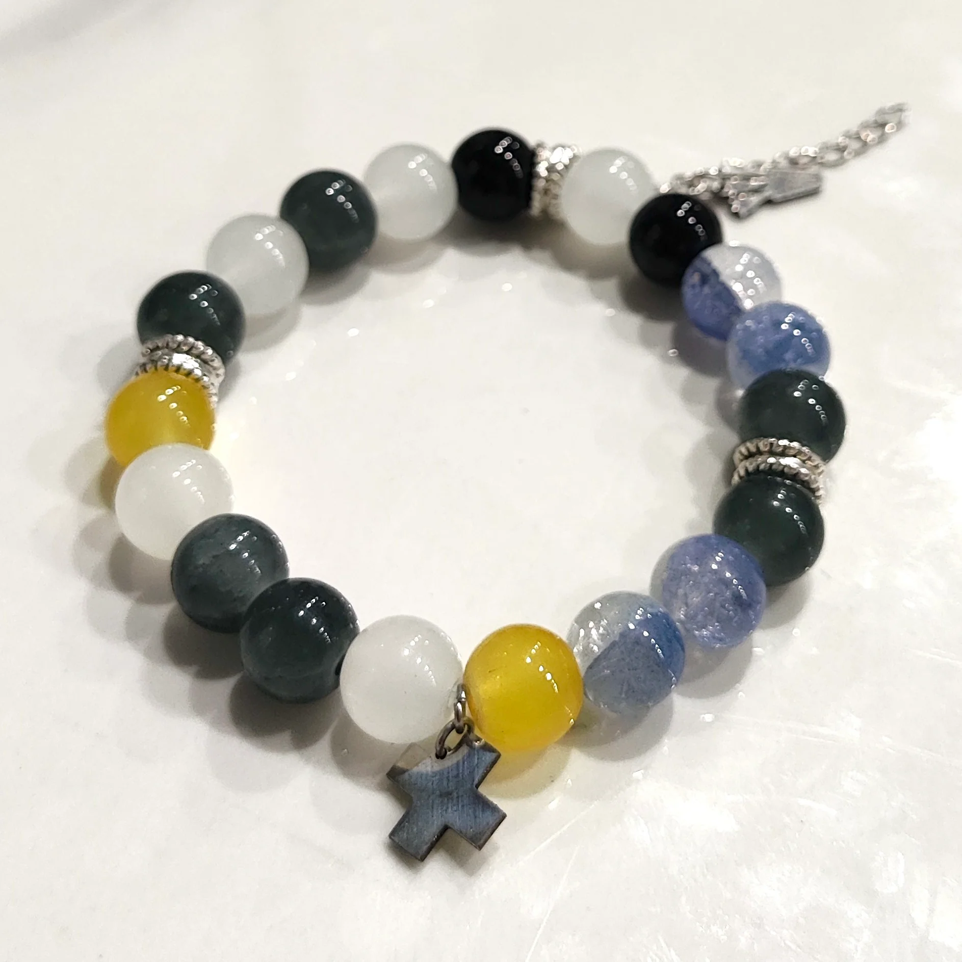Smile House Fanmade Male Black Blue Inspired Round Bracelet - Image 2