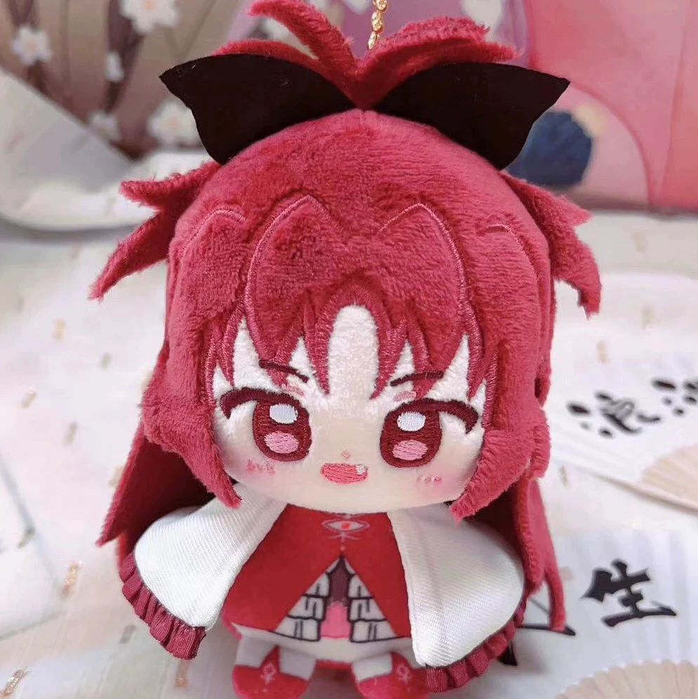 Smile House Fanmade Pink Black Yellow Blue Red Hair Cloak 12CM Plush Doll - Image 9