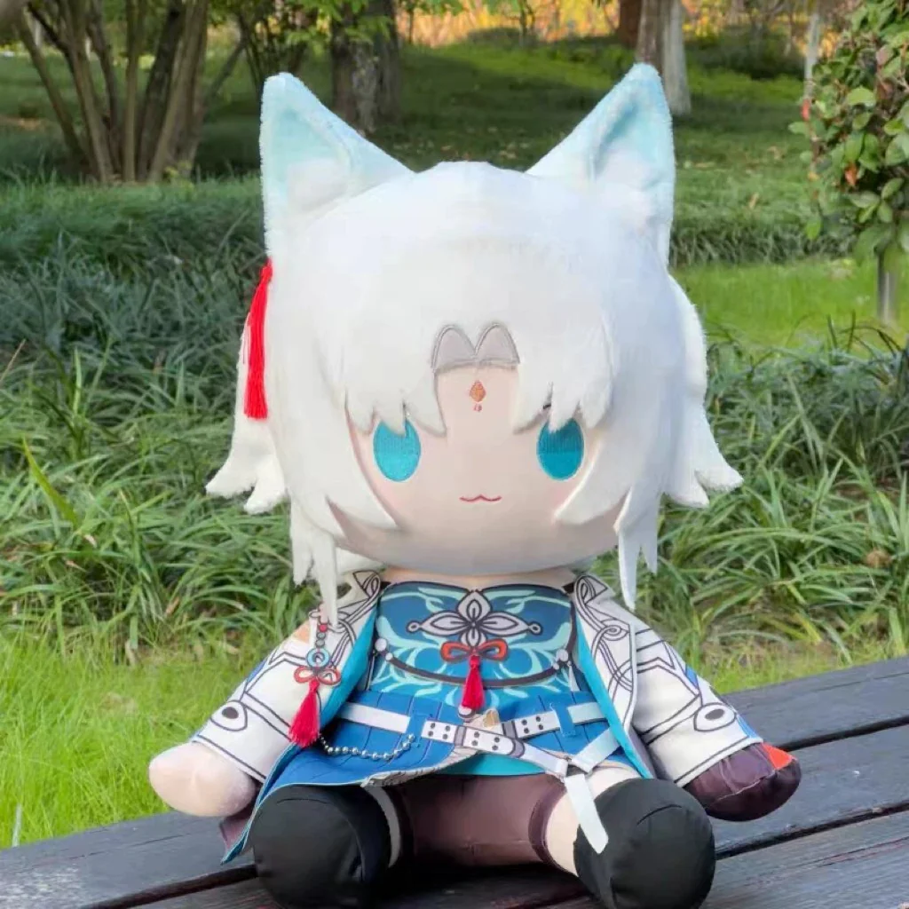 Smile House Fanmade Plushies Cat Ears Blue Ponytail Staring Ver 40CM Sitting Plush Doll - Image 3
