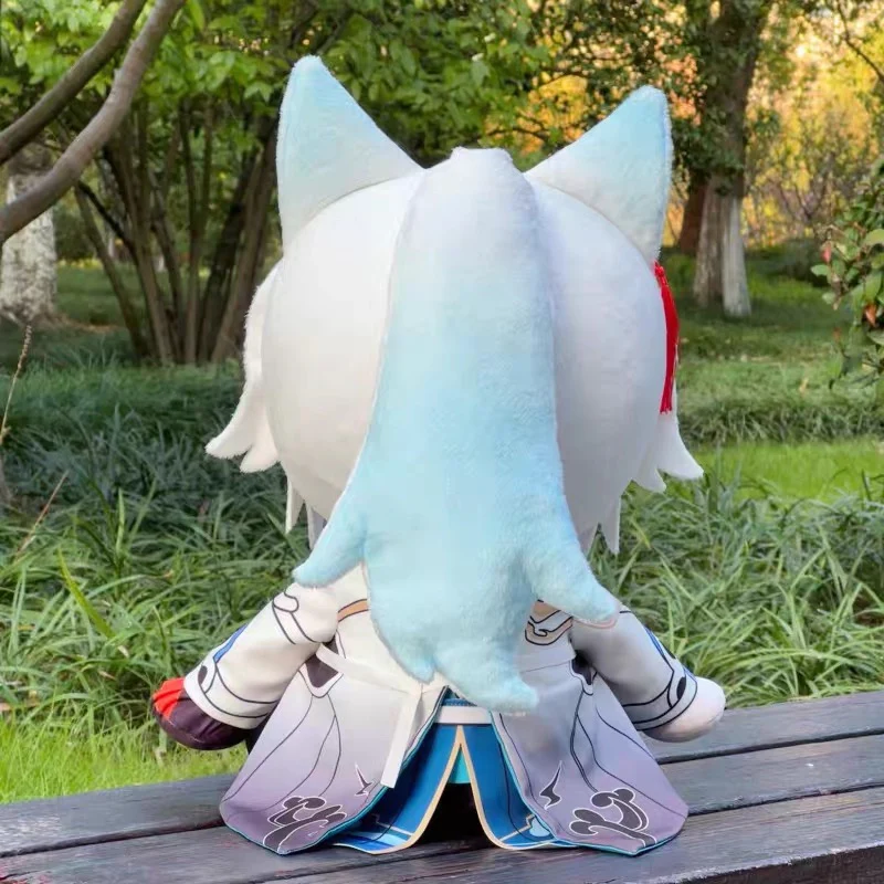 Smile House Fanmade Plushies Cat Ears Blue Ponytail Staring Ver 40CM Sitting Plush Doll - Image 4