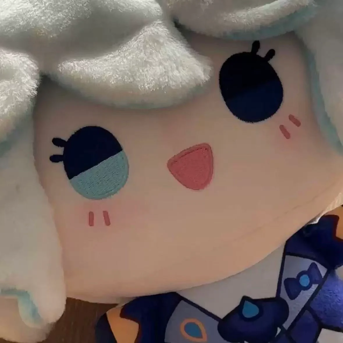 Smile House Fanmade Plushies Female Blue Big Head With Removable Hat 30CM Plush Doll - Image 5