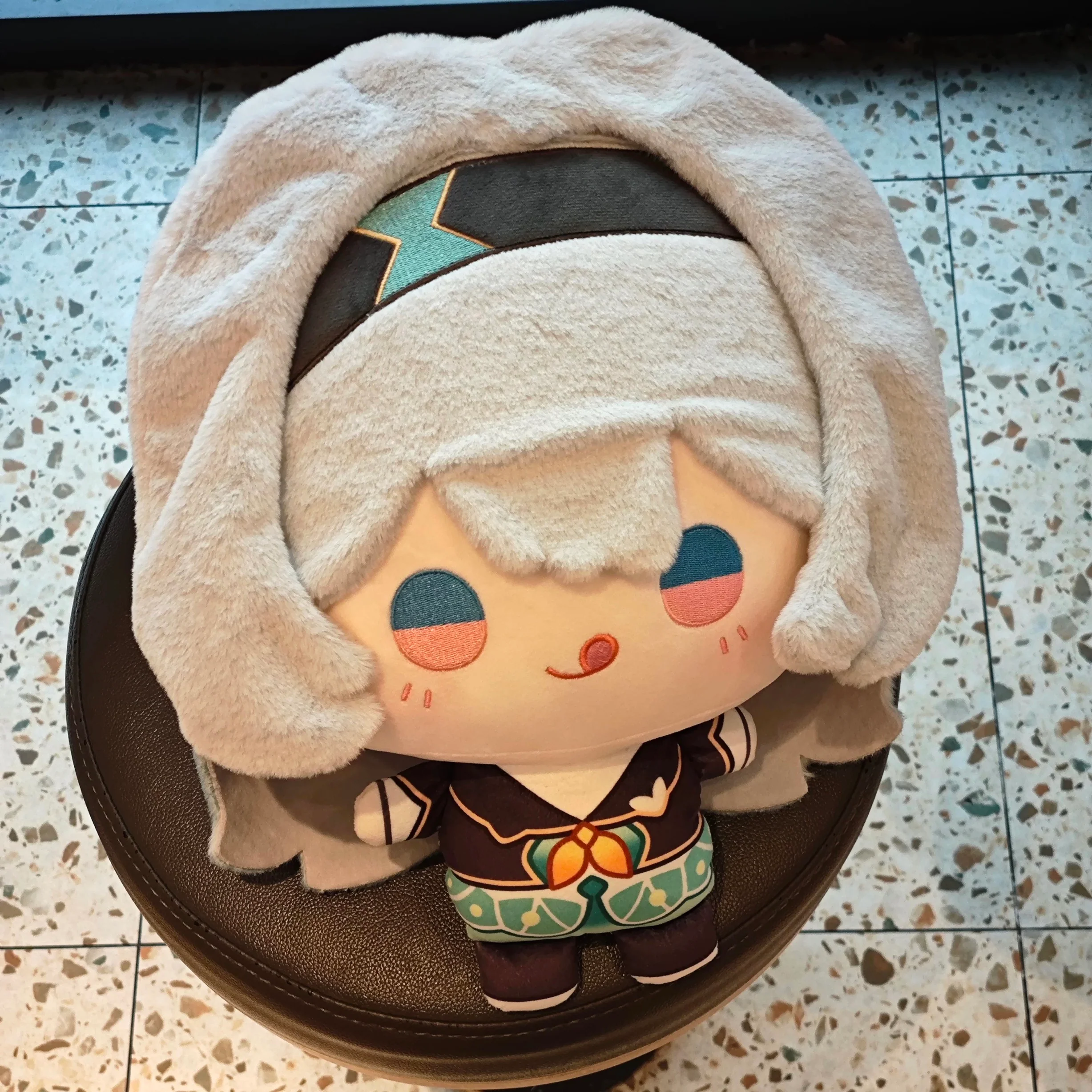 Smile House Fanmade Plushies Female Green Big Head 30CM Plush Doll - Image 5