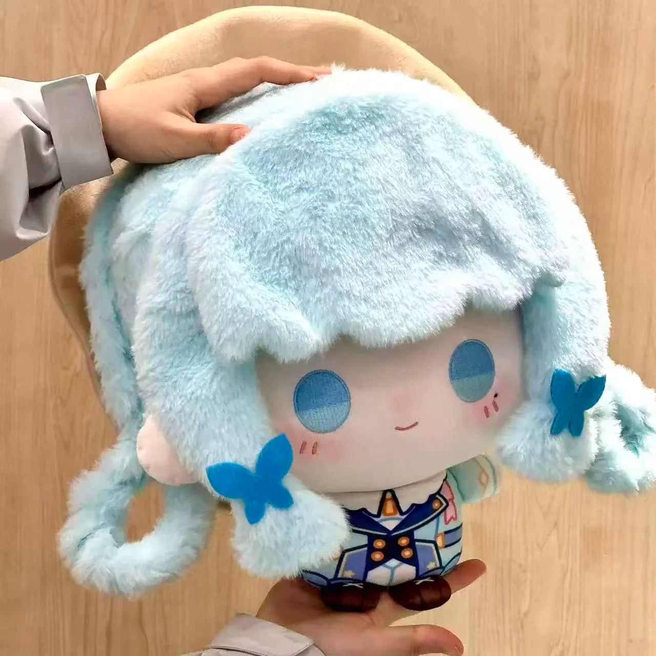 Smile House Fanmade Plushies Female Light Blue Big Head 30CM Plush Doll - Image 2