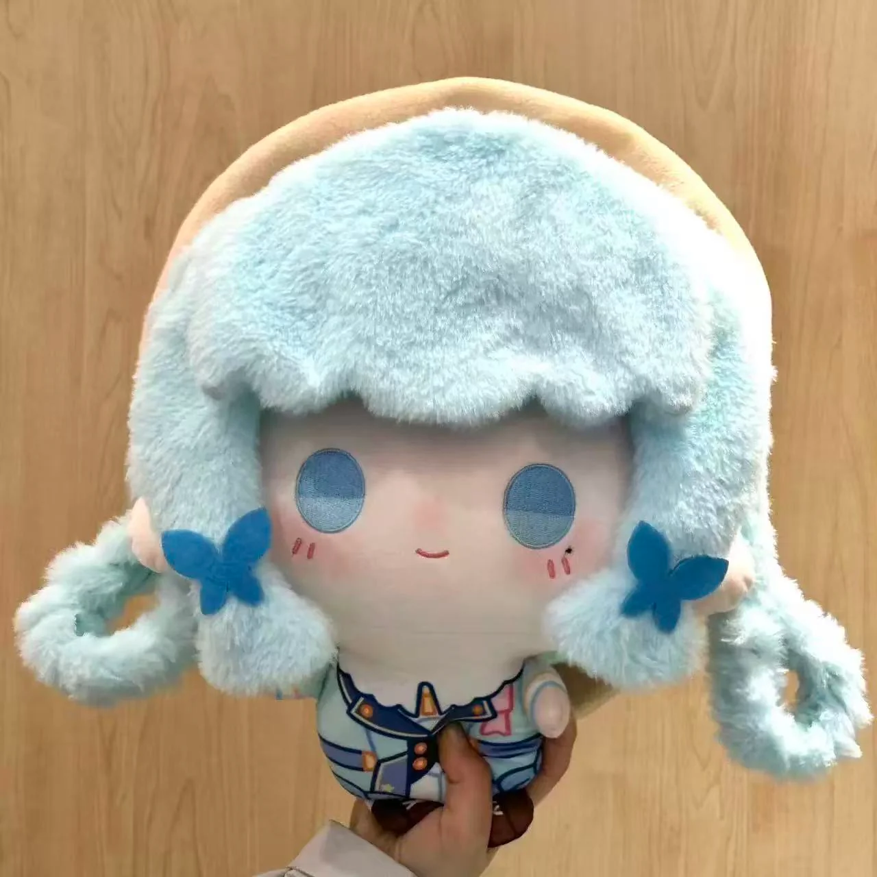 Smile House Fanmade Plushies Female Light Blue Big Head 30CM Plush Doll - Image 3