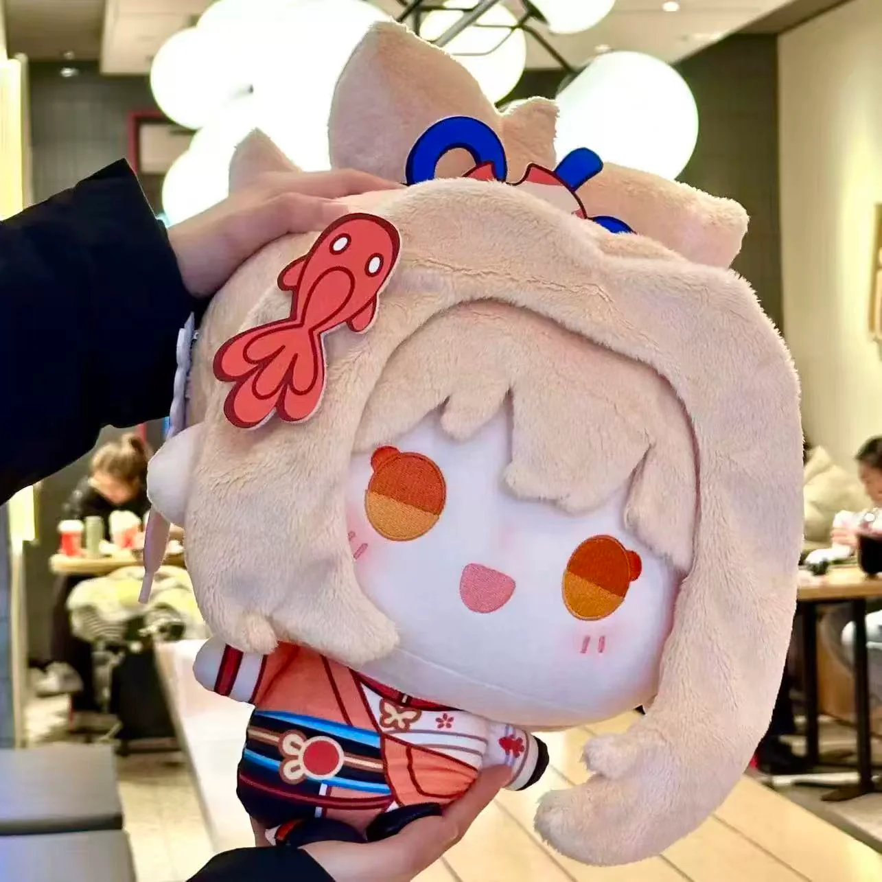 Smile House Fanmade Plushies Female Orange Big Head 30CM Plush Doll