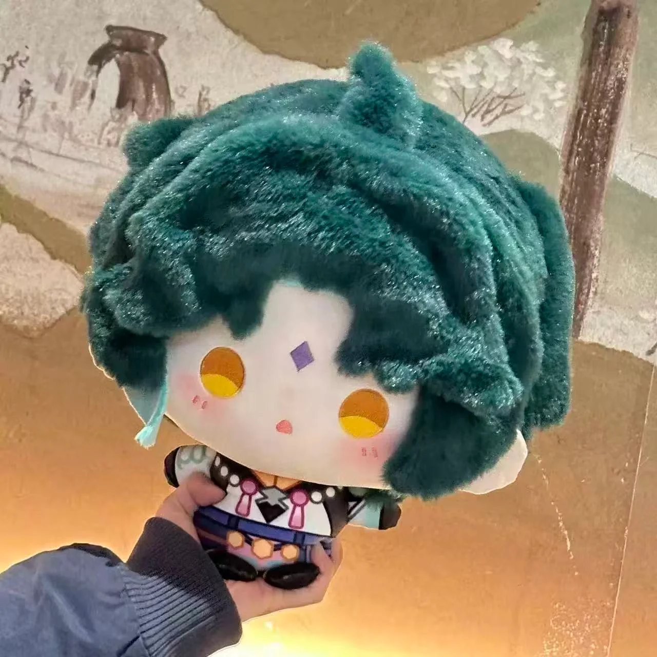 Smile House Fanmade Plushies Male Green Big Head 30CM Plush Doll - Image 3