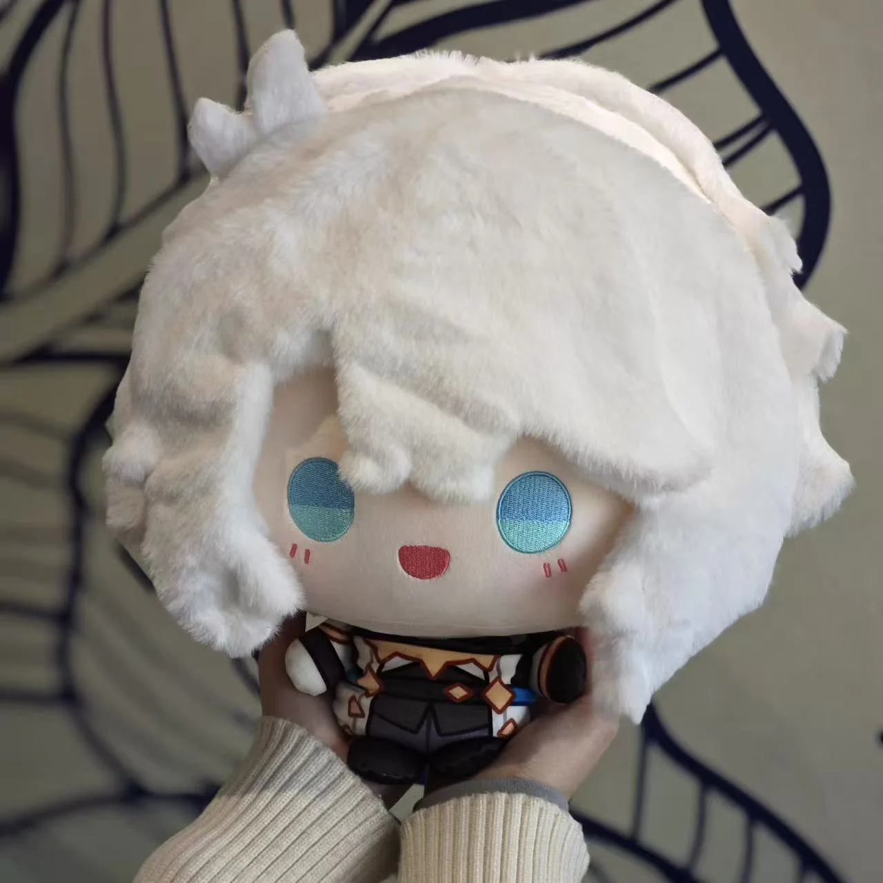 Smile House Fanmade Plushies Male White Big Head 30CM Plush Doll - Image 5