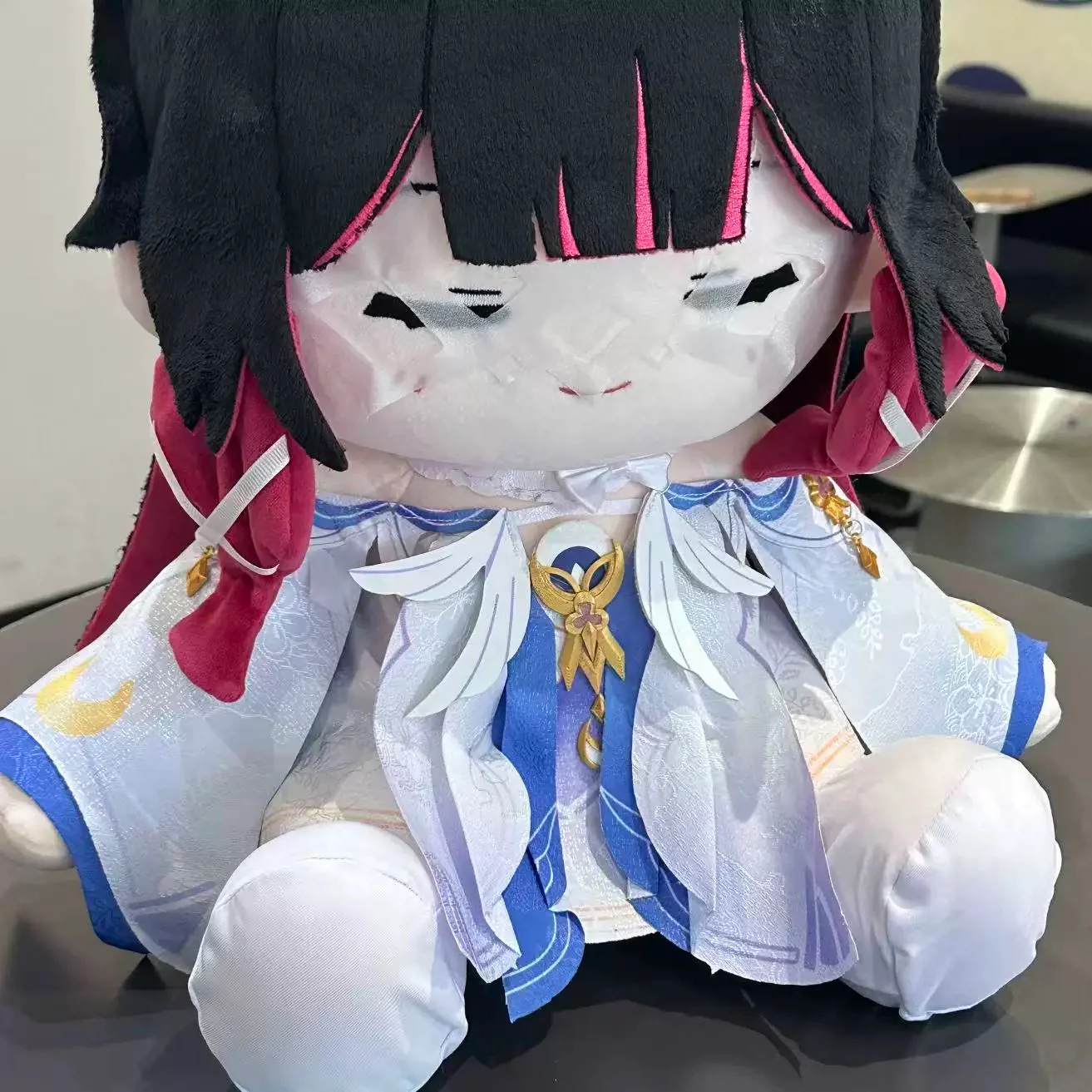 In Stock Smile House Fanmade Plushies Mask Girl Smile Style Sitting Plush Doll - Image 5